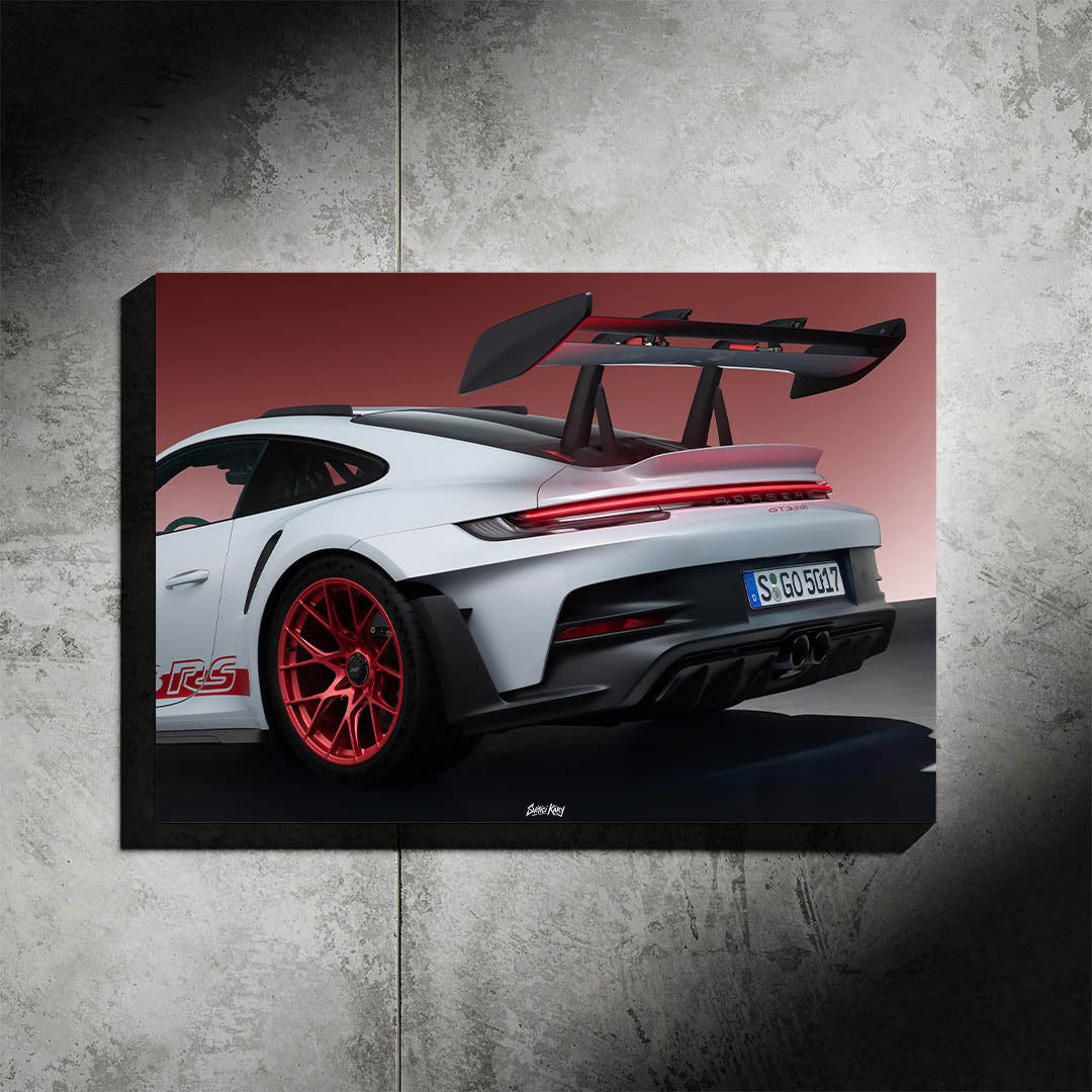Porsche GT3 RS – Exkluzivní LED Podsvícený Obraz | Wall Art