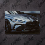 BMW M4 Competition – Exkluzivní LED Podsvícený Obraz | Wall Art