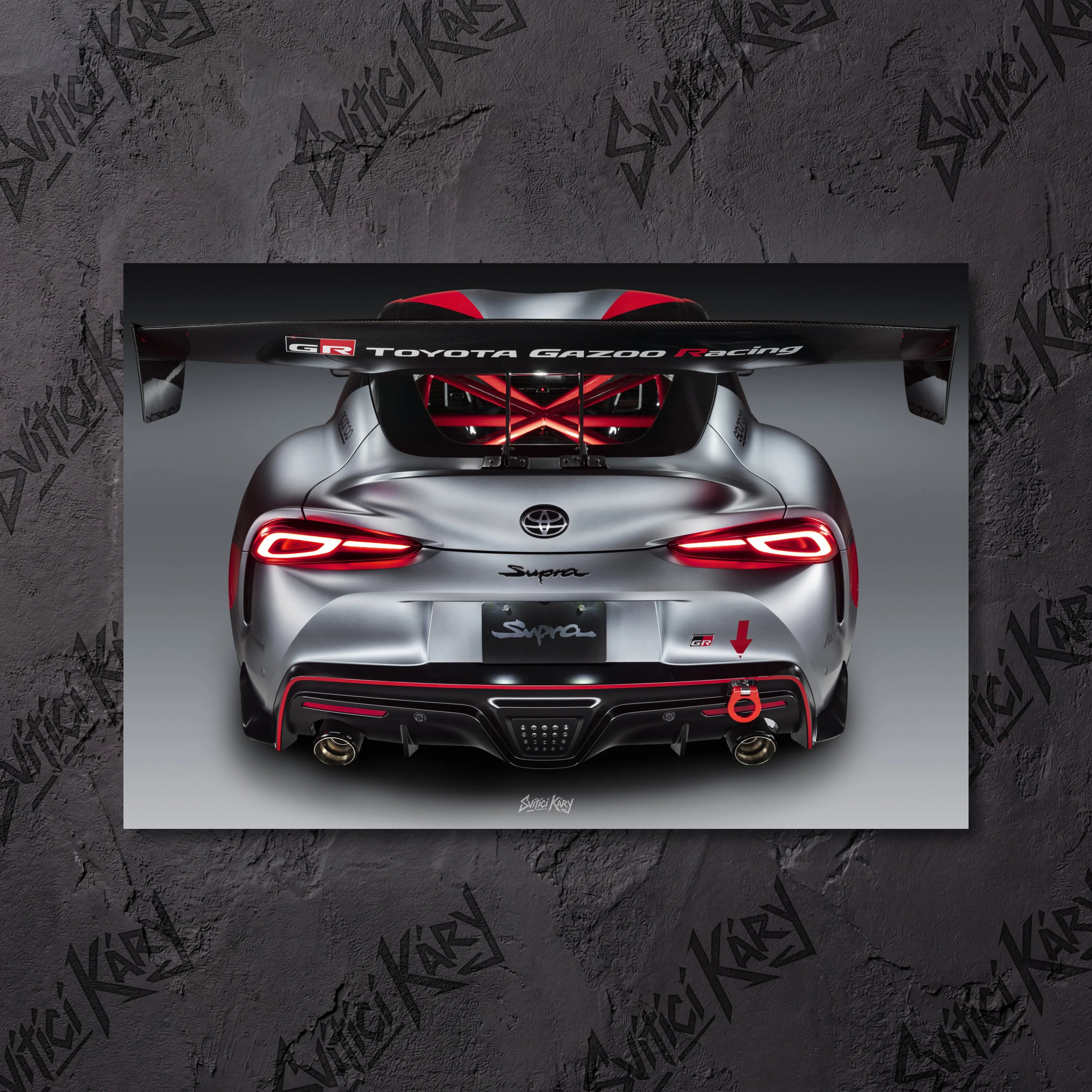 Toyota GR Supra – Exkluzivní LED Podsvícený Obraz | Wall Art