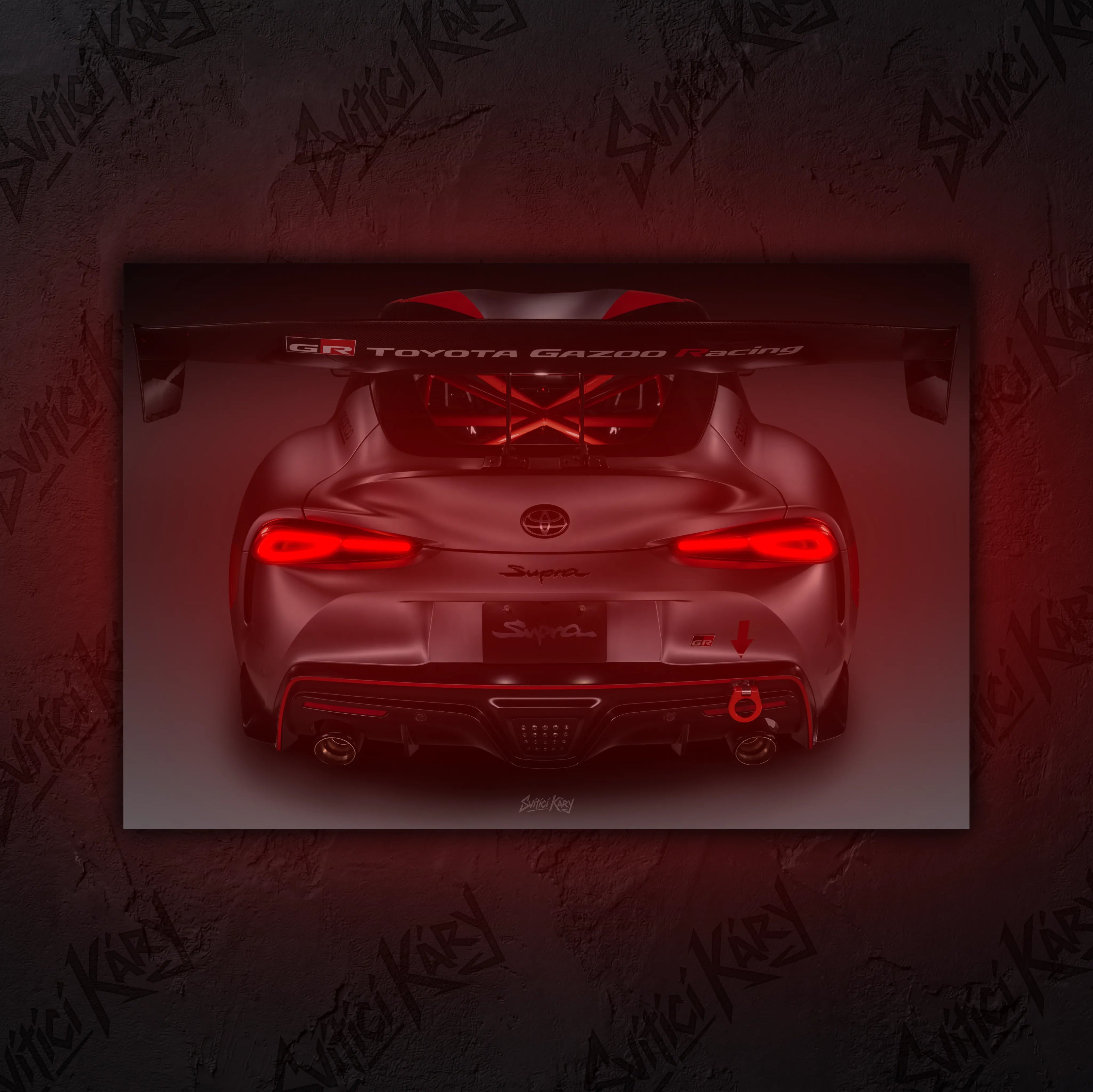 Toyota GR Supra – Exkluzivní LED Podsvícený Obraz | Wall Art