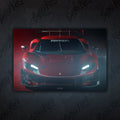Ferrari 296 GT3 – Exkluzivní LED Podsvícený Obraz | Wall Art