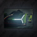Lamborghini SC63 – Exkluzivní LED Podsvícený Obraz | Wall Art